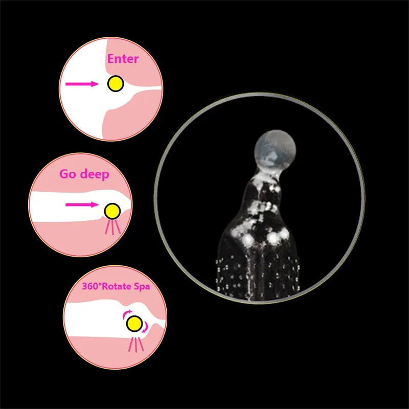 7 шт./лот презервативы из латекса с Бусины Мужской пенис экстендер шарик