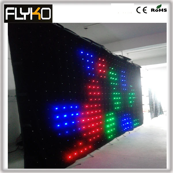 Бесплатная доставка p18 6x3 м лучшая цена rgb гибкий занавес светодиодный дисплей |