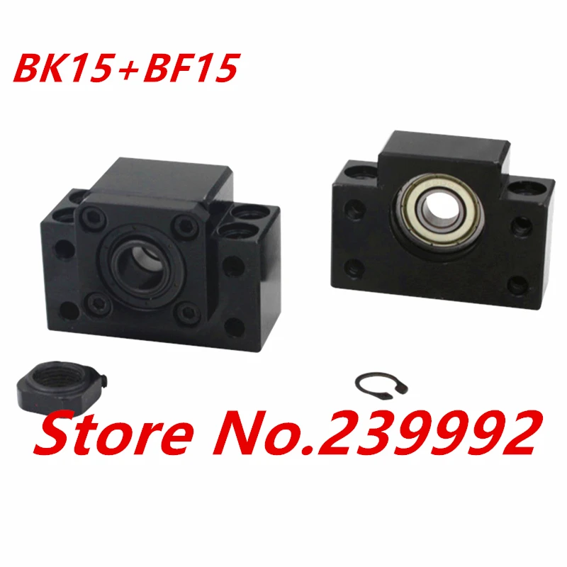 Концевая опора шарико-винтовой передачи BK15 BF15, 1 шт., BK15 + 1 шт. BF15, 2005, 2010, s части ЧПУ для SFU2005, SFU2010, bkbf15