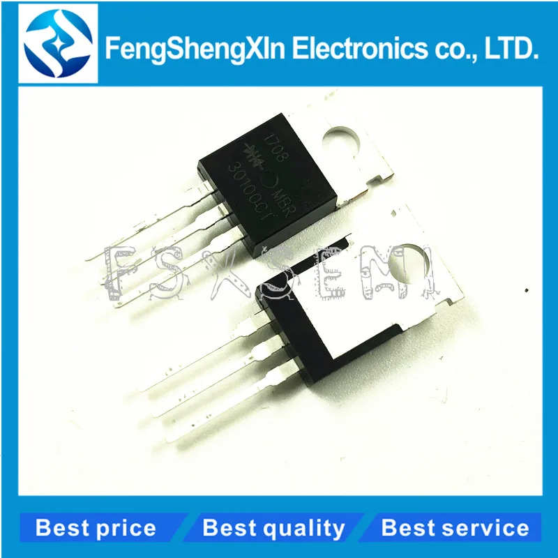 10 шт./лот MBR30100CT B30100G MBR30100 MBRF30100CT TO 220 30 Amp HT Power выпрямитель барьера Шоттки от 100 вольт