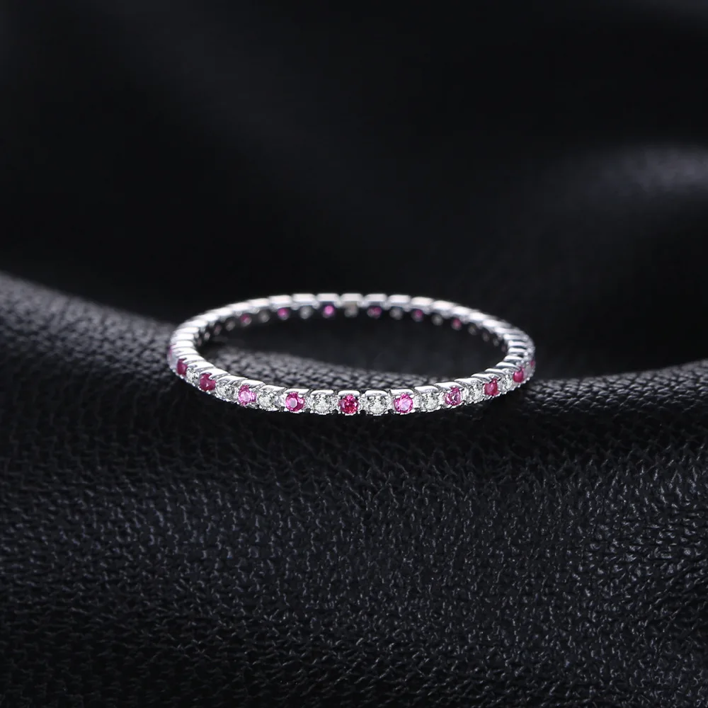 Jewelrypalace классический 0.19ct круглый создан Рубин обручальное Кольца для Для женщин