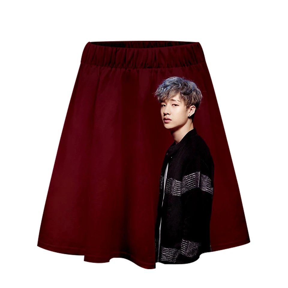 Женские юбки с 3D принтом в стиле K POP Straykids модная уличная короткая юбка Лидер