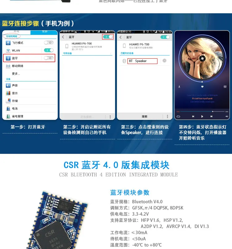 OTM548 bluetooth двойной трек 120 Вт Цифровой усилитель мощности плата TPA3116D2 bluetooth цифровой аудио усилитель плата