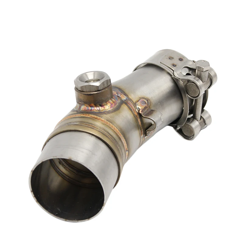 Alconstar- Middle Connect for Kawasaki ER6N Motorcycle Exhaust Pipe Muffler Escape Connecting Front Link Moto | Автомобили и
