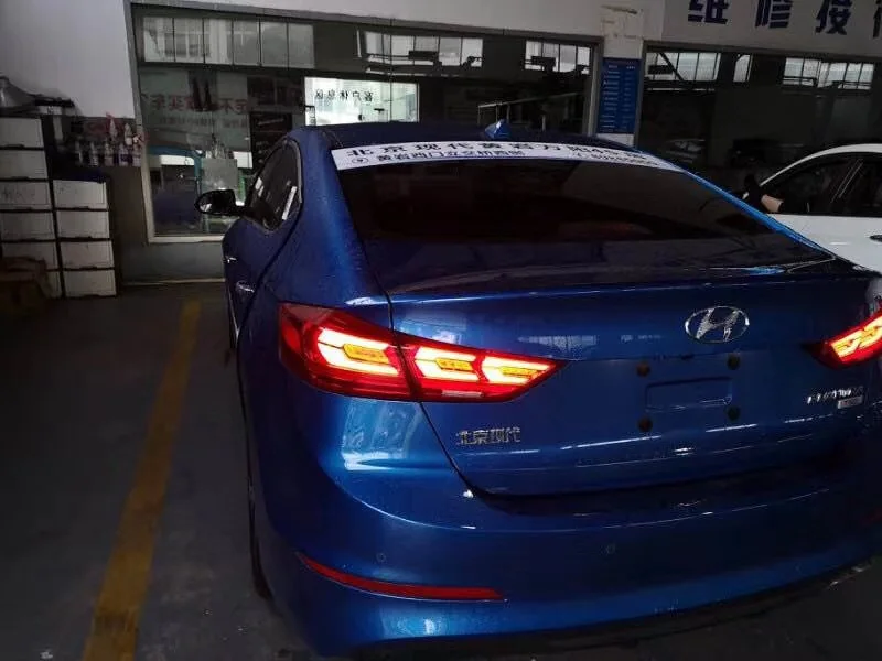 Новый продукт задний фонарь для Hyundai Elantra 2017 2018 светодиодный сигнал DRL фонарь|Фара
