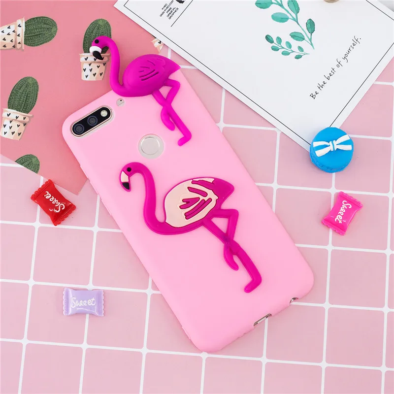 Y7 чехол для Coque huawei Y7 чехол s для huawei Y7 Prime чехол мультяшная 3D кукла игрушка Мягкий силиконовый чехол для телефона для женщин