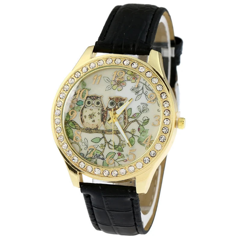 Женские винтажные наручные часы Gnova из платины и искусственной кожи в стиле ретро