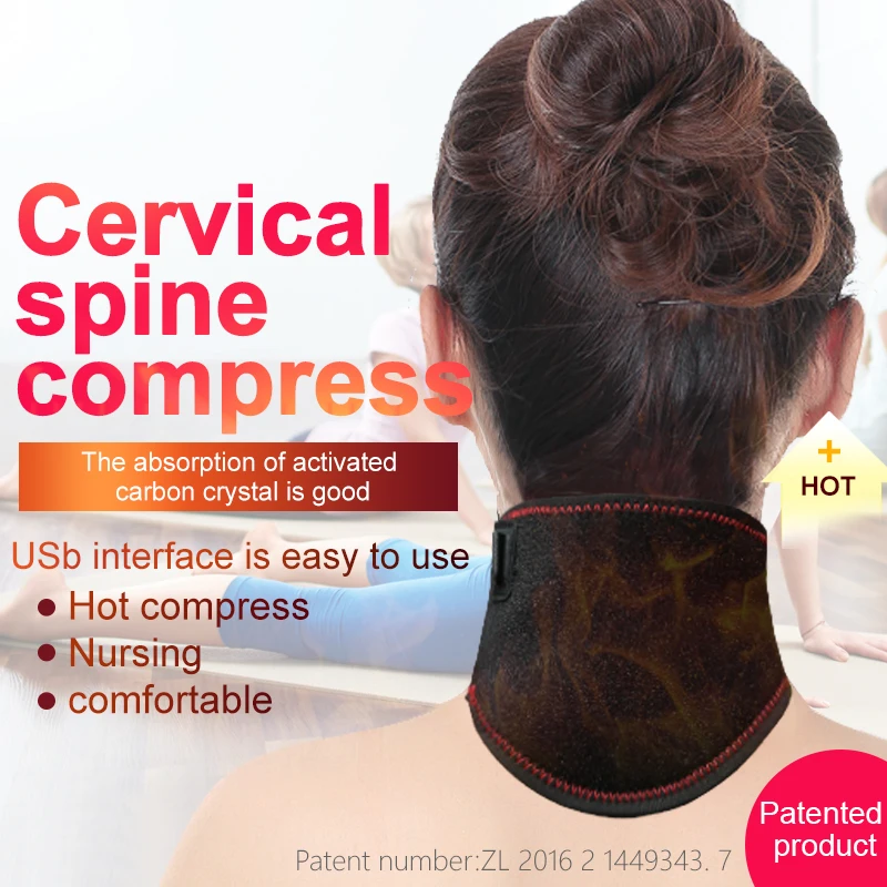 

Electric Neck Brace Support Shoulder Pain Relief Heating Protector Strap Health Care Hot Cold Massage Magnetic Belt Neck Support