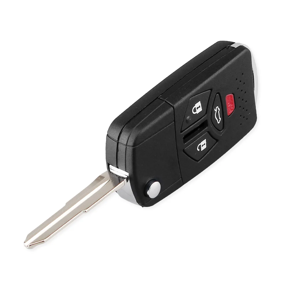 KEYYOU 3+ 1 кнопки дистанционного флип складной ключ оболочки чехол брелок подходит для Mitsubishi Galant Eclipse Lancer Uncut 4 кнопки