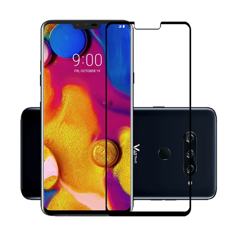 Защитное стекло для LG V40 thinQ 40 в закаленное защитная пленка V LGV40 с полным покрытием