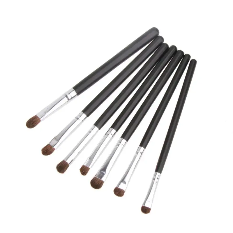 Набор кистей для макияжа глаз из натуральных волос 7 шт.|brush set professional|makeup brush seteye