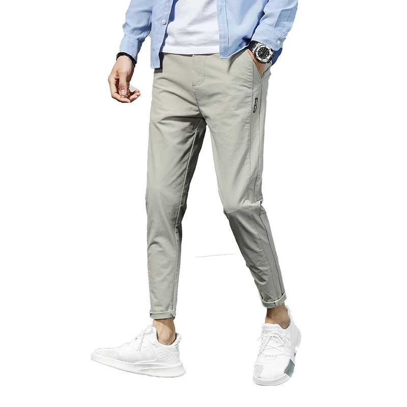 Мужские Штаны белый стимпанк мужской pantalon модные комбинезоны мужские гей одежда лист сорняков летние брюки высокой талией плиссированные мужчин H202 - Цвет: Серый