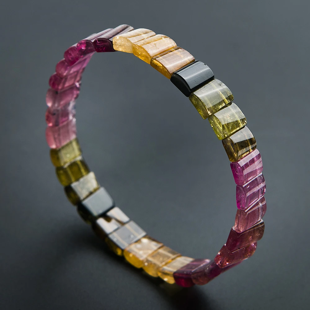 Натуральный Цветной турмалиновый кварц настоящий Радужный кристалл