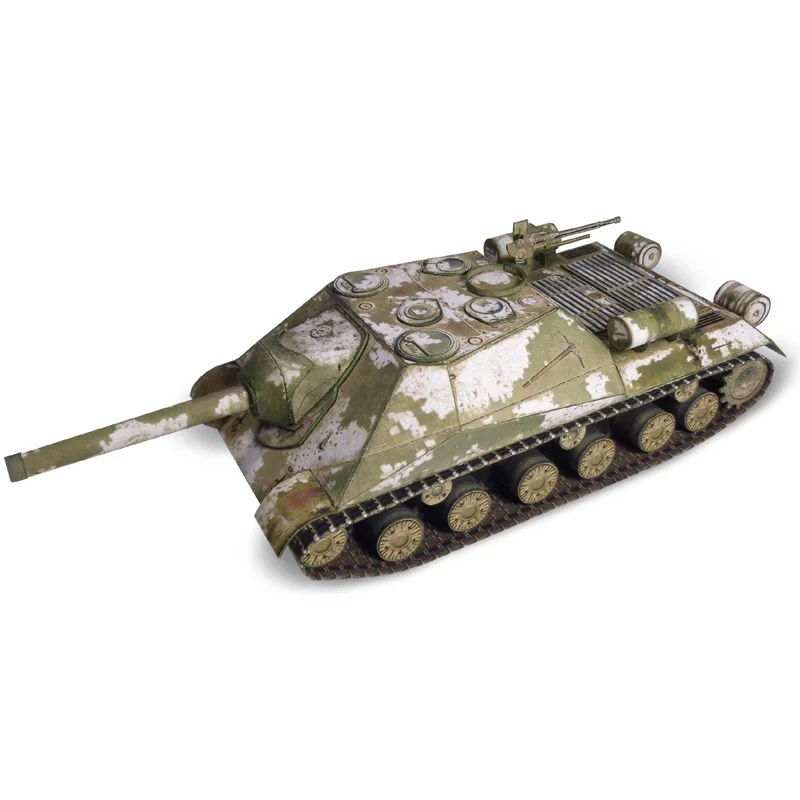 Объект 704 анти-танковая артерия 1:50 СССР танк с док-станцией DIY Бумажные модели