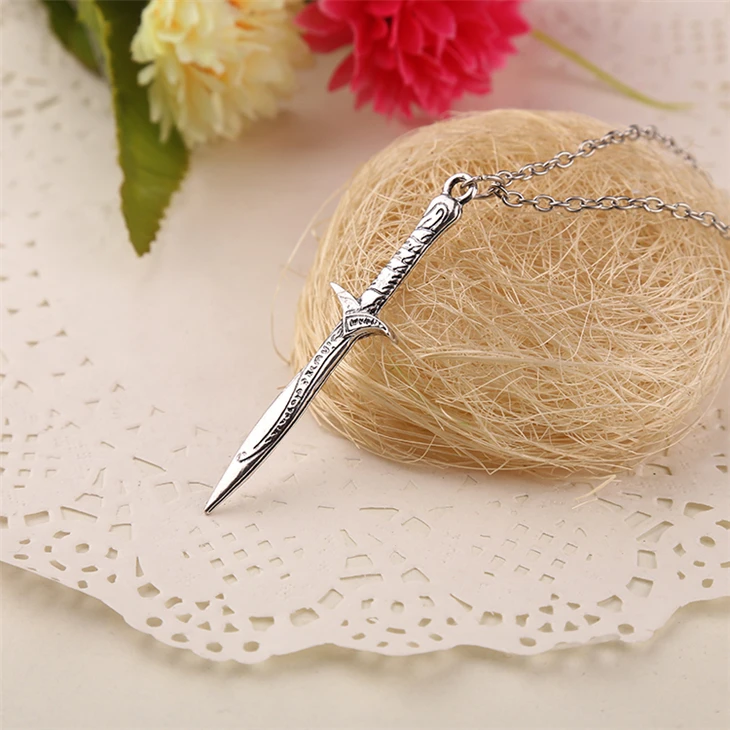 Ожерелье с мечом Frodo Bilbo Baggins Sting старинный эльфийский клинок меч Рапира