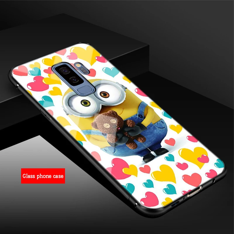 Белье Mike Wazowski Миньоны banana сотовый Чехол из закаленного стекла для телефона для samsung Galaxy A6 A6S A8 A8S J6 J8 S8 S9 S10 PLUS, NOTE 8, 9 - Цвет: B19040908-08.jpg