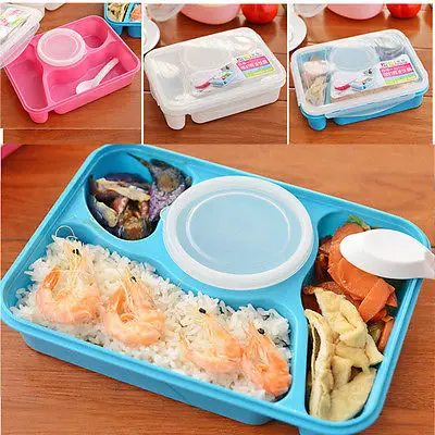 Новая портативная посуда Bento контейнеры для хранения продуктов микроволновая