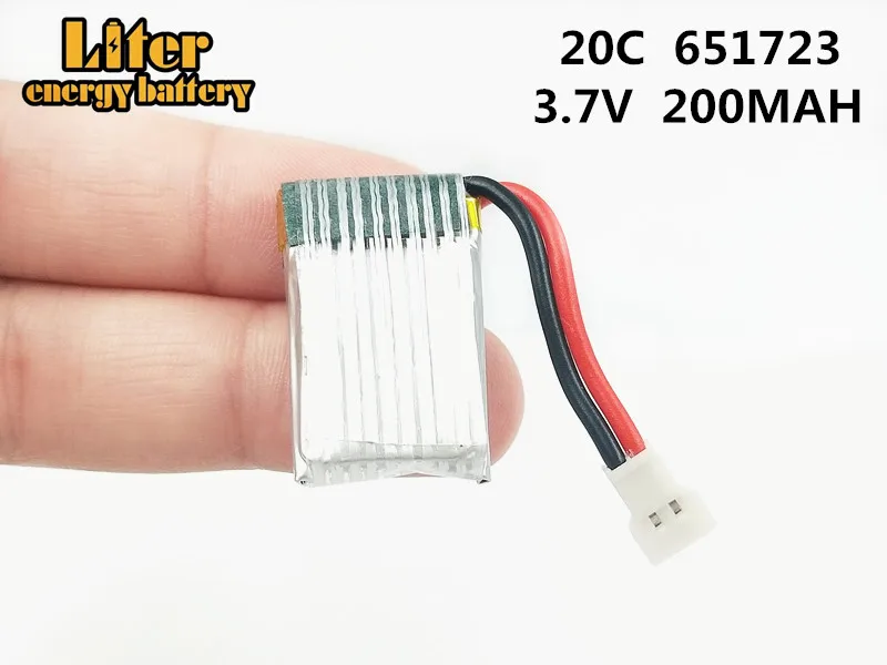 Аккумулятор H8 Mini 20C 200 мА · ч lipo 3 7 в для радиоуправляемого квадрокоптера H48 2 шт. |