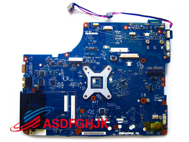 Оригинальный для ноутбука Toshiba Satellite L550 L555 l500 материнская плата K000078960 KSWAA LA 4981P