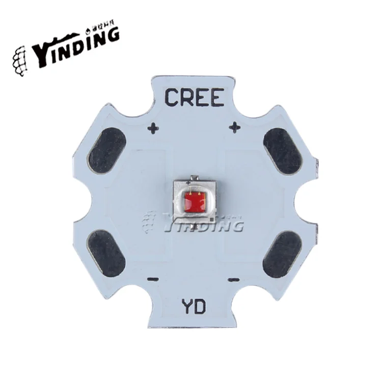 5 шт. оригинальная установка импорт CREE XPE2 супер яркий 3 Вт Красный патч высокой мощности Светодиодный светильник из бисера источник