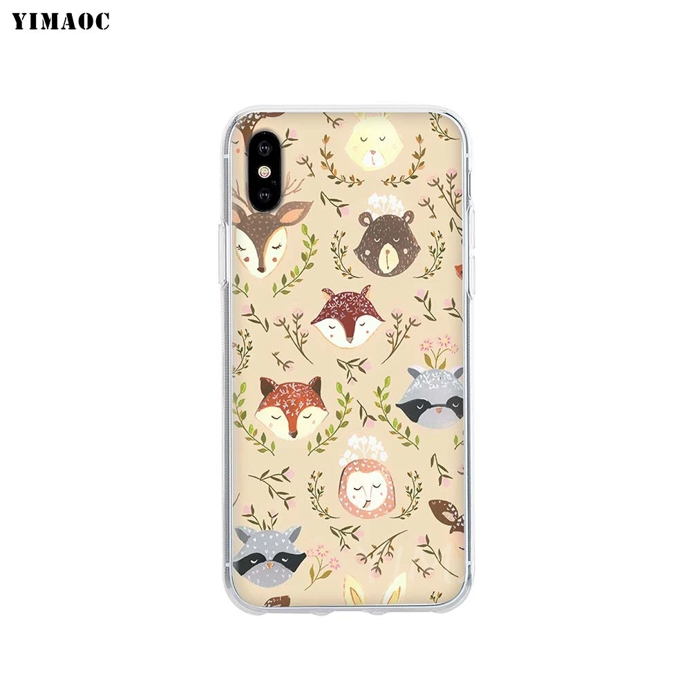 14 YIMAOC Животное Головоломка лисы лиса Мягкий ТПУ силиконовый чехол для iPhone 8 7 6 6S Plus 5 5S SE X XS Max XR силиконовый чехол s - Цвет: 14