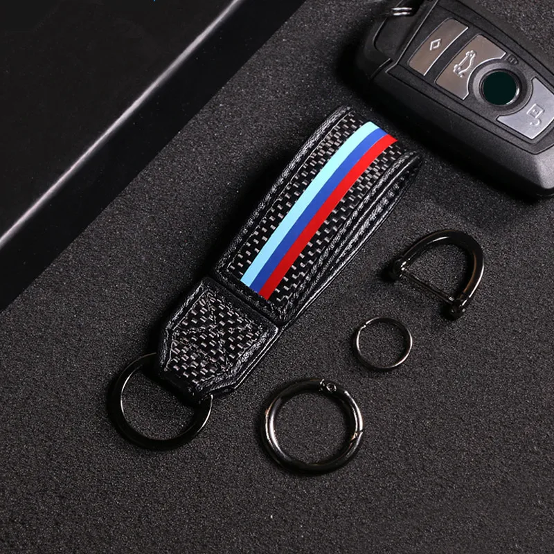 SRXTZM автомобильный брелок из углеродного волокна для BMW M Sport E90 E60 F30 Mercedes W204 W211 GLA GLK