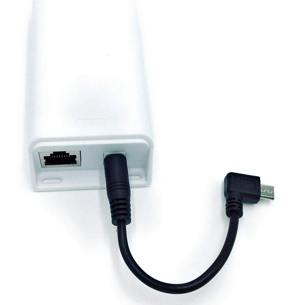 Адаптер/сплиттер Micro USB от 20 Вт до 5 В 802.3at PoE + удлинитель питания для устройств без