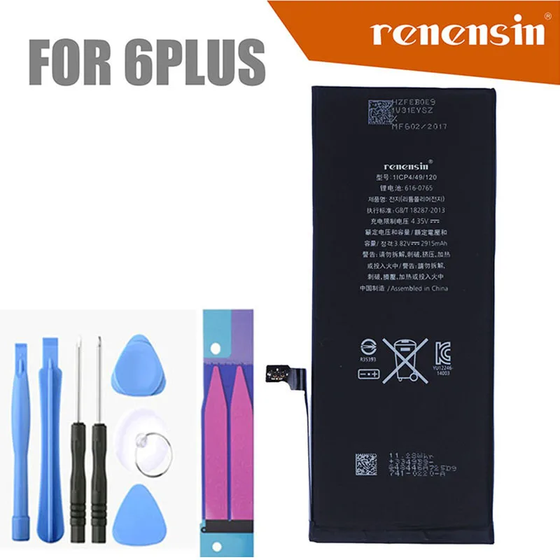 

Rechargeable Battery Built-In Batteries For iPhone 6plus 6 plus Capacity 2915mAh + Repair Tools Kit And Battery Sticker