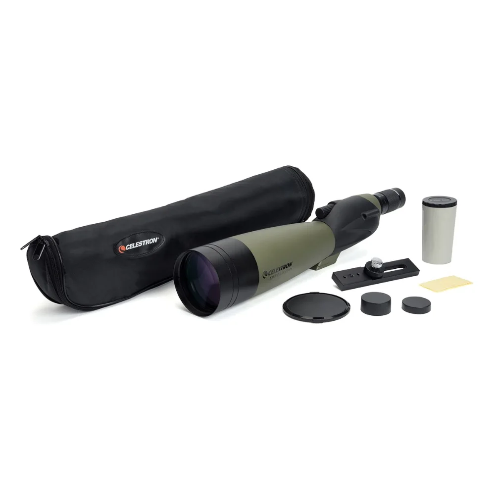 Celestron ULTIMA100 STRAIGHT Refractor Spotting Scope 22x-66x Zoom Telescope Multi-Coated for Bird Watching Hunting Travel |