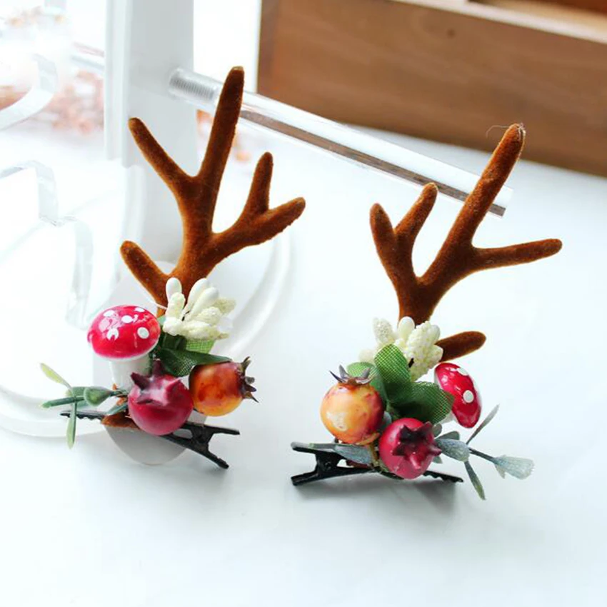 Милая заколка для волос женщин и девочек заколки с оленьими ушками повязка на