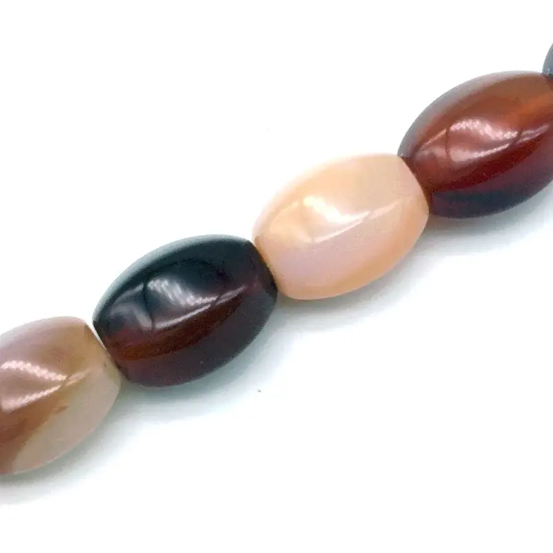 Beadztalk 14 цветов модные каменные бусины с 6 лицевыми овальными бусинами в форме яйца