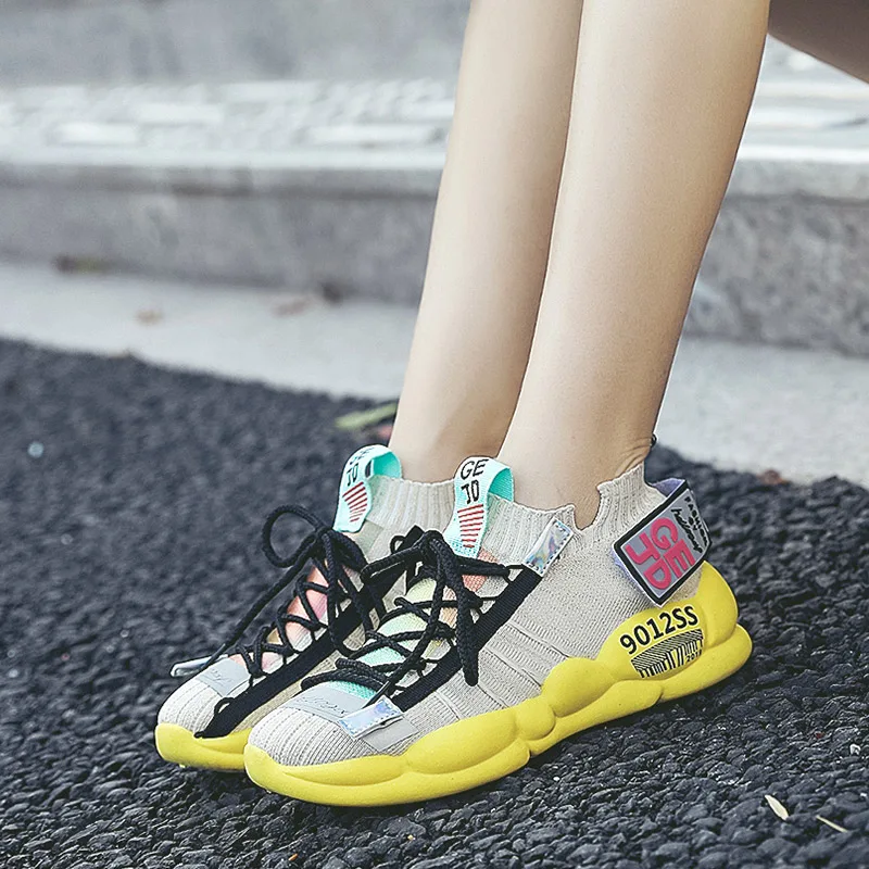 Suquan hot shoes women trainer 2019 feminine sneakers fashion lady PU Leather flat platform light mesh breathable sport | Обувь