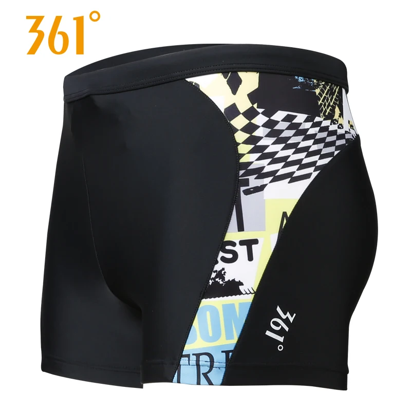 361 мужские шорты Профессиональные плавки черные дышащие нейлоновые боксеры