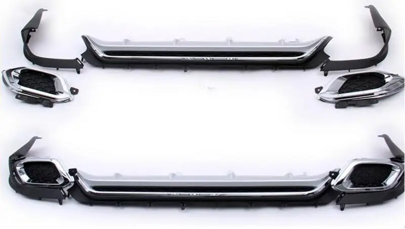 ABS хромированный Автомобильный задний бампер для губ автомобильных фар диффузор
