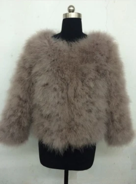 Женская осенне зимняя куртка из страусиной шерсти размеры XS 2XL 3XL 4XL 5XL 6XL 7XL|ostrich