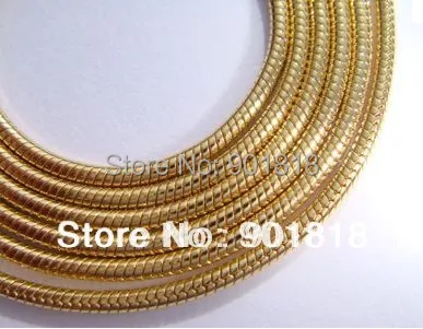 Античное бронзовое/золотое/серебряное/родиевое ожерелье 10 м/лот 1 5 мм цепи под