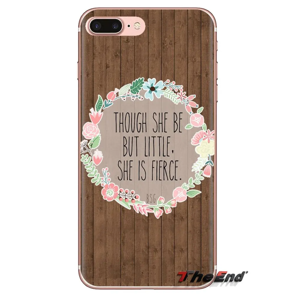 TPU Case Though She Be Little Is Shakespeare For Huawei G7 G8 P7 P8 P9 P10 P20 P30 Lite Mini Pro P Smart Plus 2017 2018 2019 |