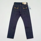 Мужские джинсы в байкерском стиле BOB DONG, синие джинсы с карманами сзади, 23 унции