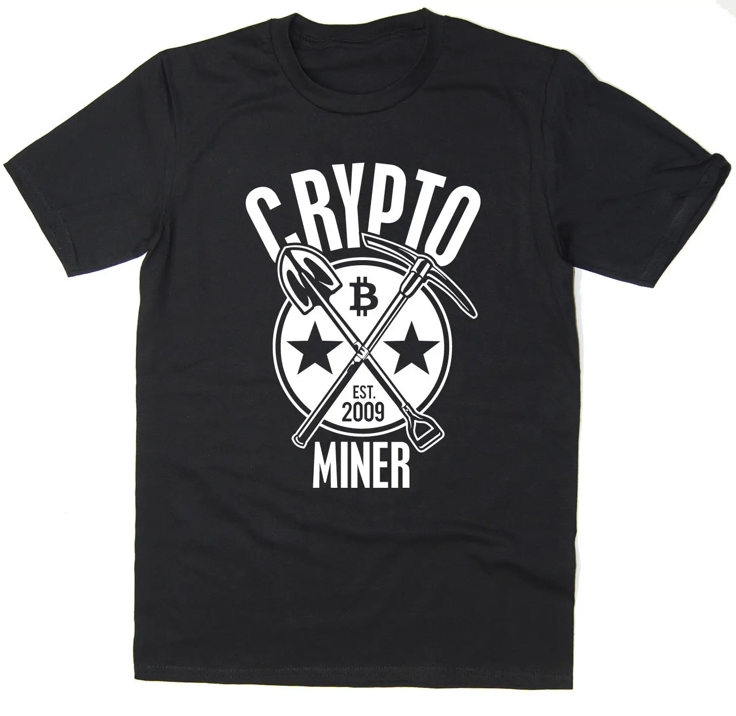 2019 горячая Распродажа Бесплатная доставка крипто футболка Шахтер BTC ETH LTC