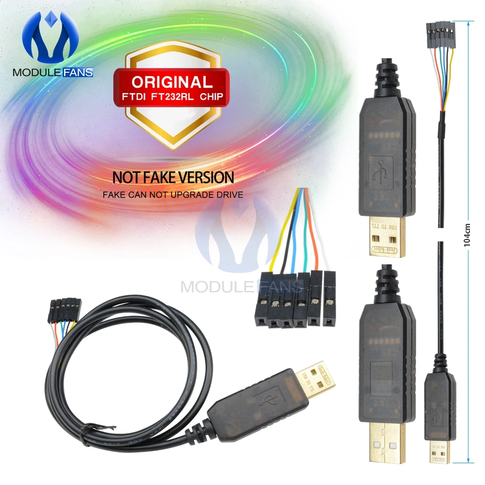Оригинальный 6P 6PIN FTDI FT232RL FT232 USB к TTL RS232 последовательный провод адаптер модуль