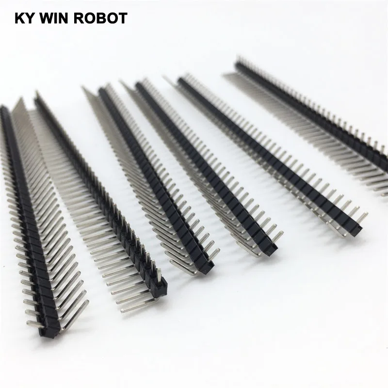 10 шт. 40 контактный Однорядный Штекерный разъем 2 54 мм|hot sale|pin headerstrip connector |