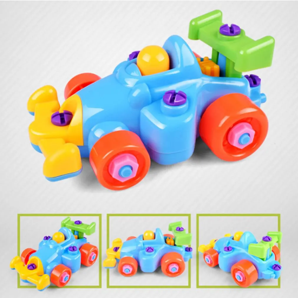 1 шт. самолет вертолет модель автомобиля игрушка креативный мультфильм разборка