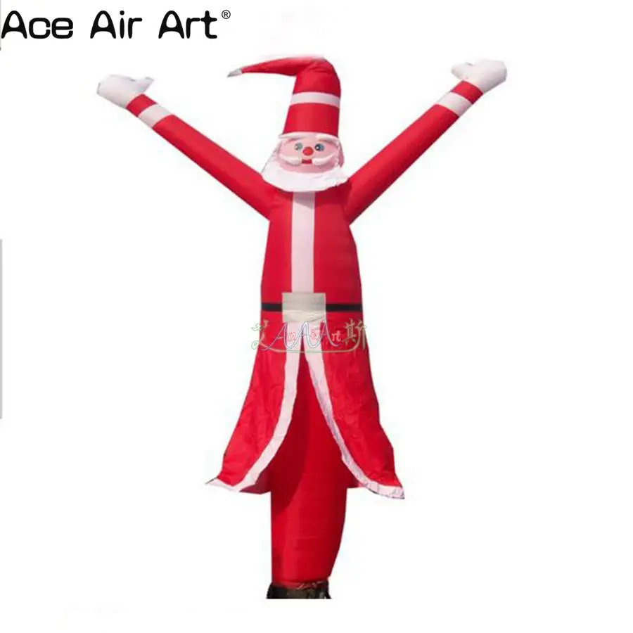 

Рекламный красный надувной Рождественский старик Настольный воздушный танцор Санта-Клаус с воздуходувкой для рождественского мероприятия