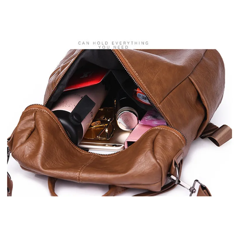 Простой стиль женский кожаный рюкзак рюкзаки для подростков обувь девочек