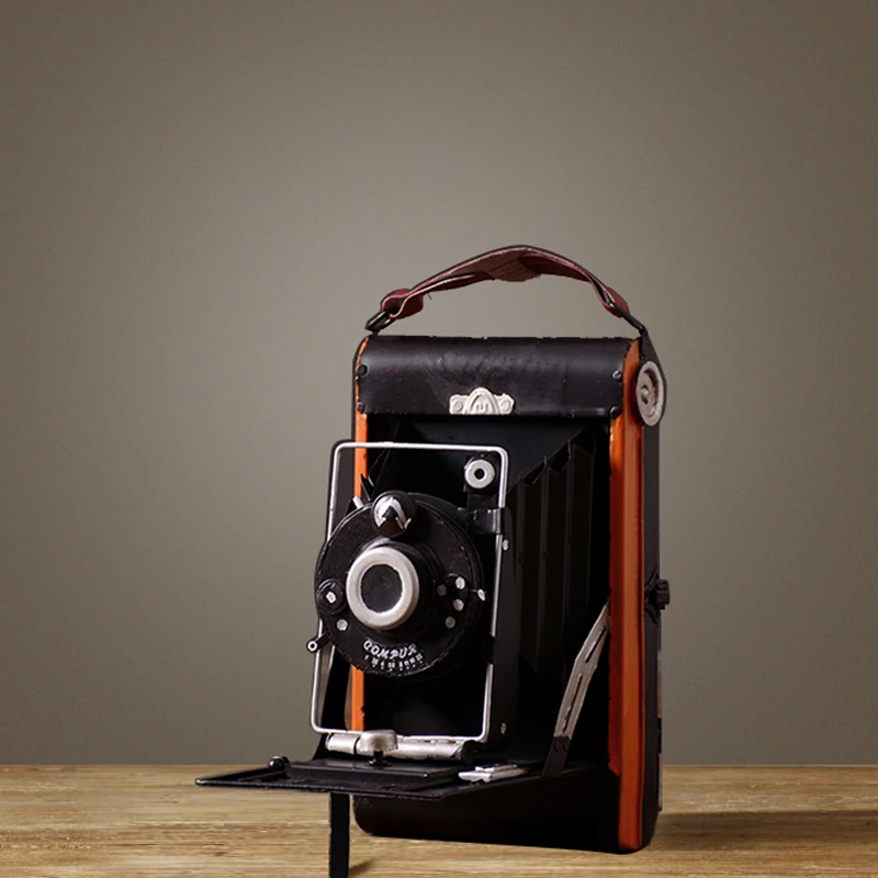 Винтажная модель камеры украшение реквизит ручной работы ретро железное