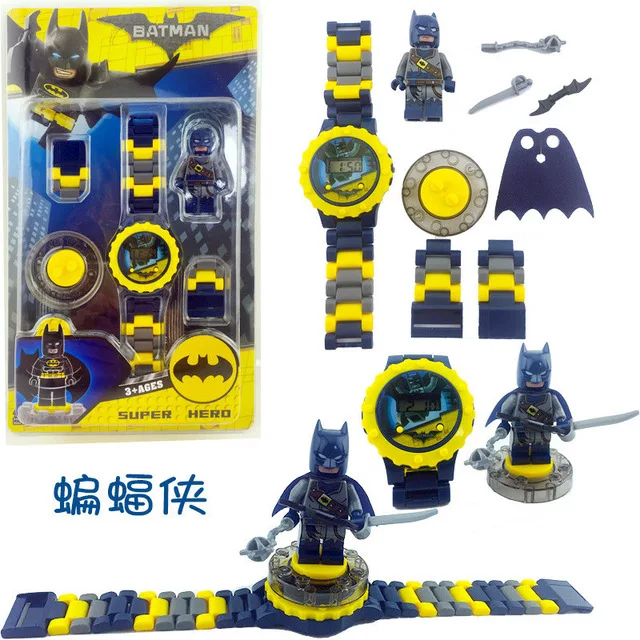 Совместим с LegoINGS Marvel Watch LegoINGLY Infinity War строительные блоки кирпичи детские часы