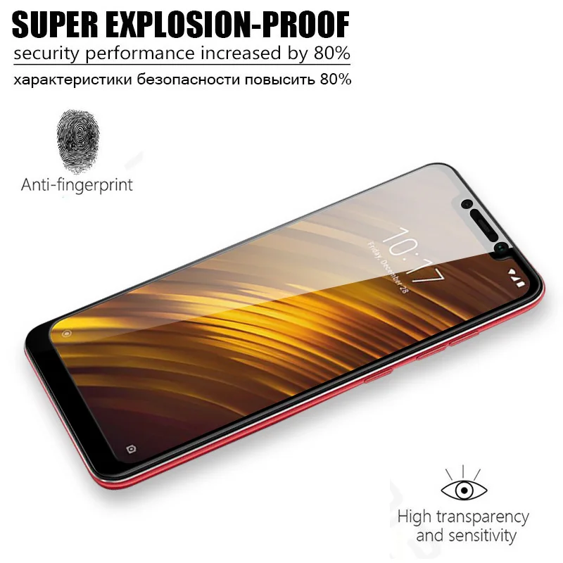 JONSNOW закаленное стекло для Xiaomi Pocophone F1 полноэкранная Защитная пленка F 1