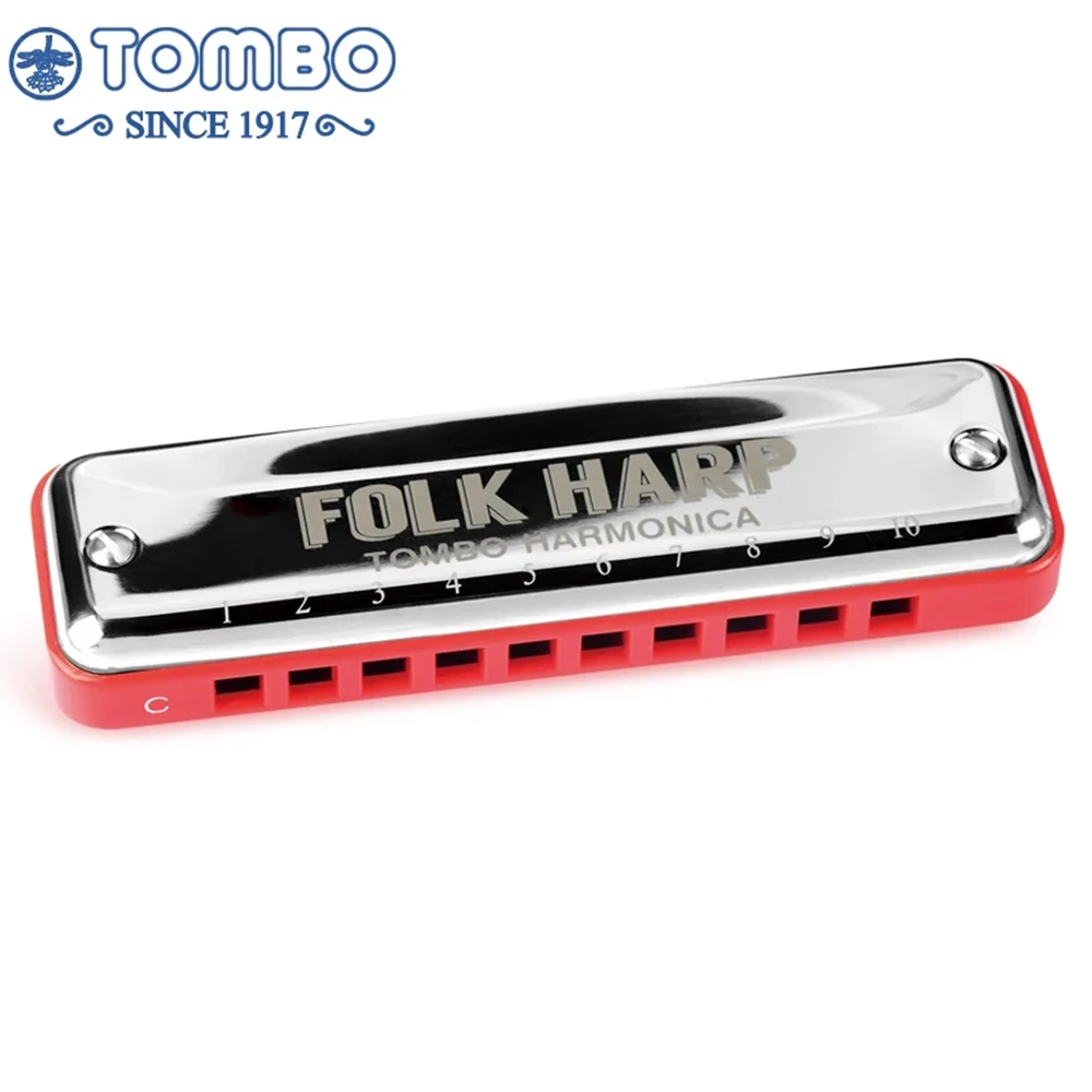 Tombo народная арфа 6610H диатоническая губная гармоника 10 отверстий Блюз рот орган ABS гребень Ключ C латунь профессиональные музыкальные инструменты Paddy