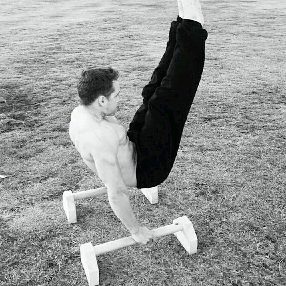 H-образная деревянная Calisthenics ручная стойка Персонализированная параллельная штанга двойной стержень пуш-ап стенд растягивающаяся стойка Одиночная двойная штанга