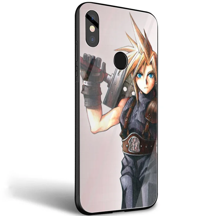 GerleeK стеклянный чехол из ТПУ Final Fantasy VII FF7 для Xiaomi 8 Lite A1 9 pocophone F1 Redmi Note 5 6 7 Pro 6A